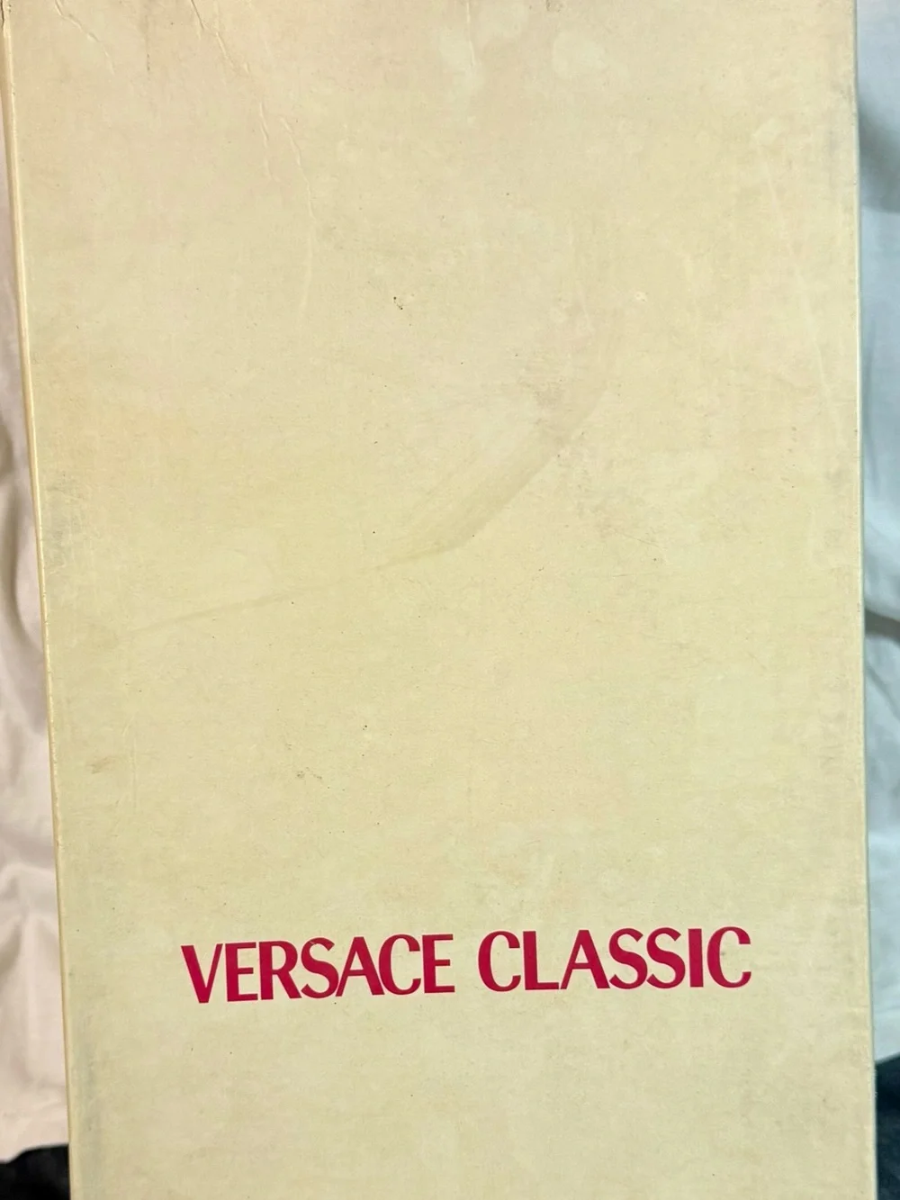 Versace Classic Men's Dark Brown Leather Slip-Ons with Gold Plaque